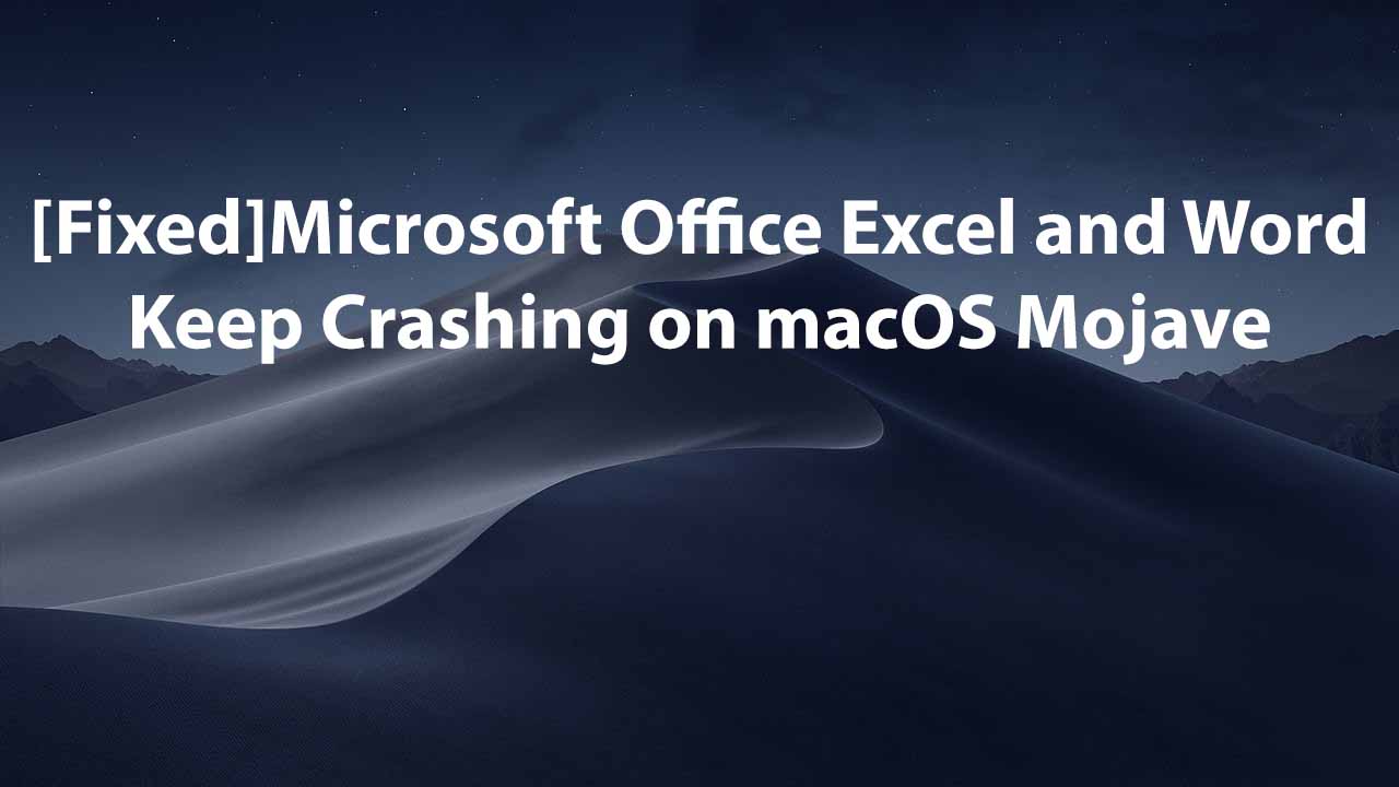 microsoft excel for mac frozen